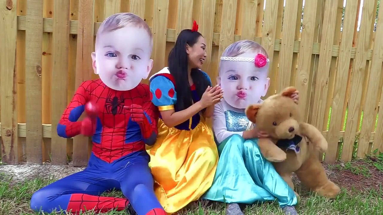 [جديد] المجمدة إلسا و سبايدرمان تصبح البكاء الطفل؟ ث / الثلج الأبيض، ماليفيسنت، طفل سيئة، مهرج فتاة