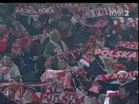 Radość Polaków po meczu Polska - Belgia 1