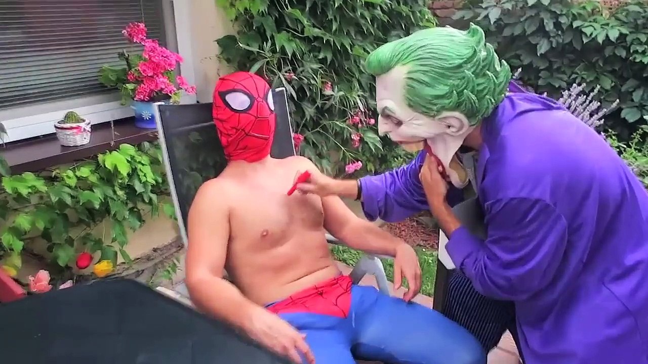 Frozen Elsa & Spiderman FALLING PRANK! Joker Maleficent Anna Superman Batman Police TOYS! Superhero