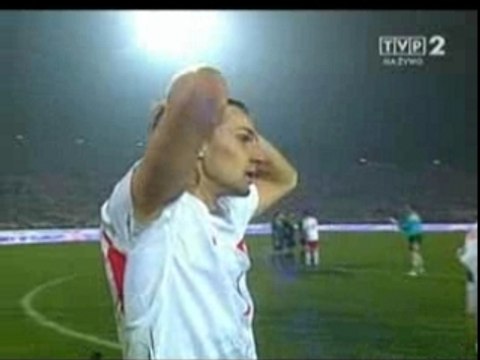 Radość Polaków po meczu Polska - Belgia 3