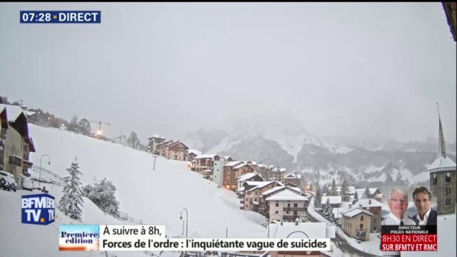 Saint-Martin-de-Belleville s'est réveillée sous un épais manteau blanc ce lundi matin ❄️❄️❄️