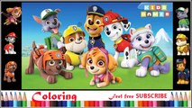 Paw Patrol Coloring for kids 2017♫Nursery Rhymes - Part 02♫ Kids Games ♫