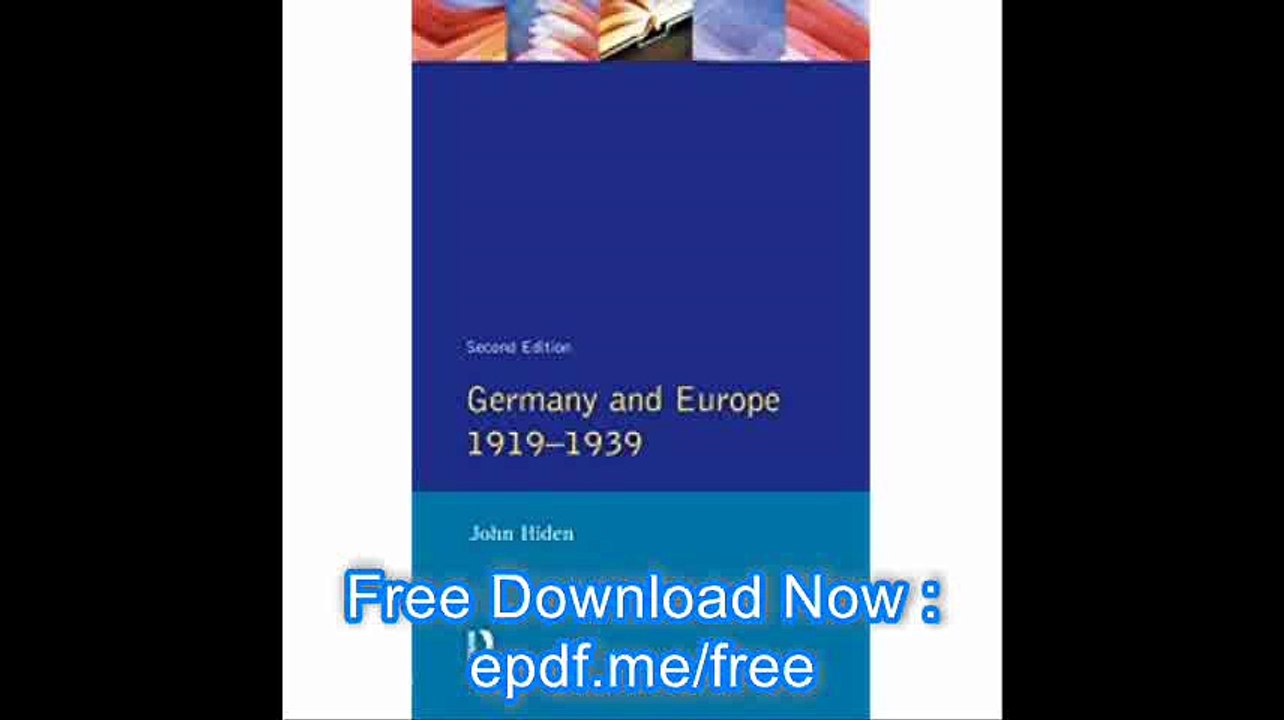 Germany and Europe 1919-1939