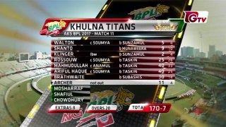 Chittagong Vikings vs Khulna Titans Highlights _ 11th Match _ BPL 2017