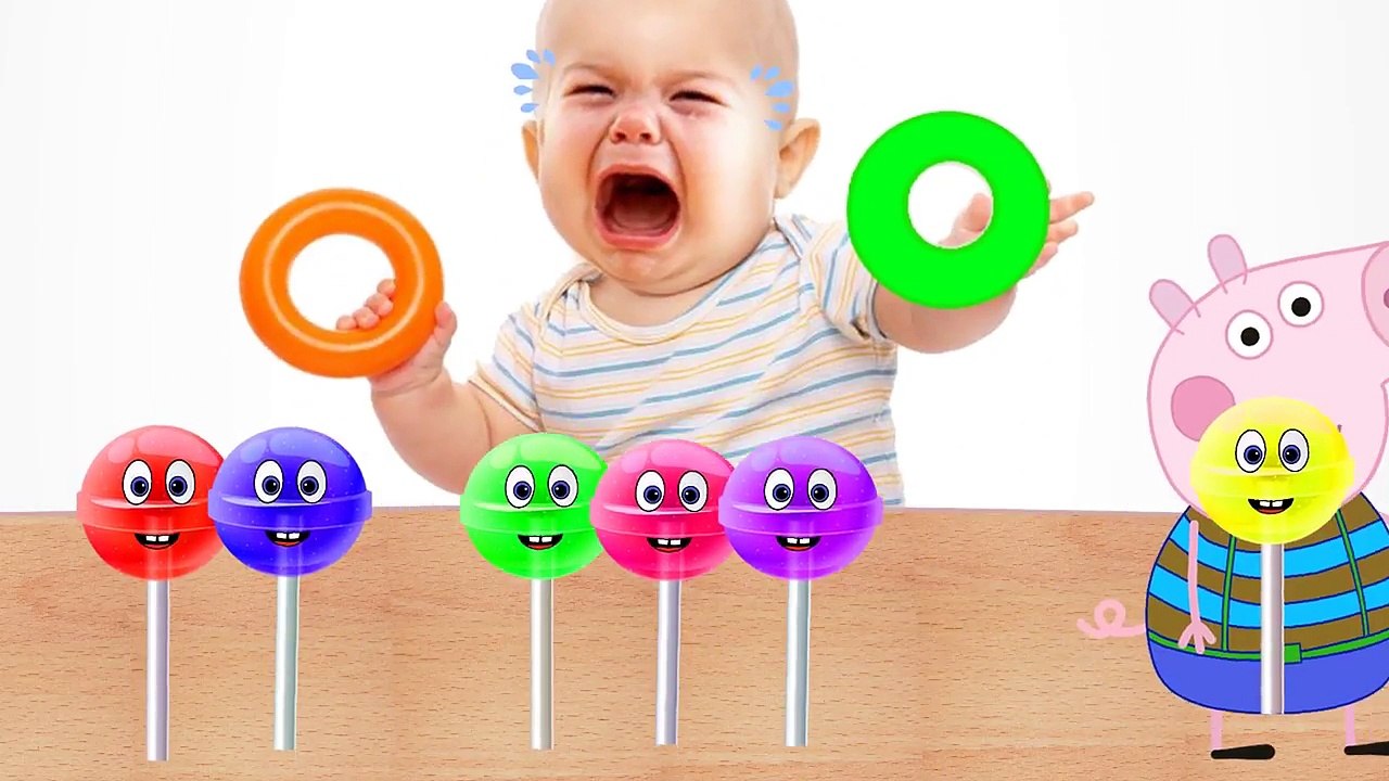 Bad Baby Masha and Bear Steals Candy and Learn colors with Lollipop Вредный ребенок Учим цвета