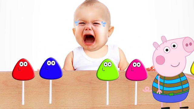 Bad Baby Плохой ребенок Маша и Медведь ворует конфеты Pou Lollipops Bad Baby Crying Learn colors
