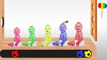 Learn Colors with Colorful baby WOODEN FACE HAMMER XYLOPHONE BABY Soccer Balls for Kids