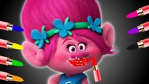 Learning Colors with Trolls Lipstick - Colours to Kids - Children Toddlers Baby Learning Colors