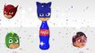 Pj Masks Coca Cola Bottles Wrong Heads, Learn Colors with Pj Masks