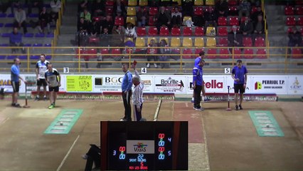 Troisième tour, tir rapide en double, Club Elite Masculin J4, Saint-Vulbas contre Aix-les-Bains, novembre 2017
