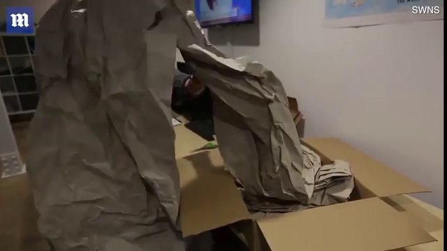 13 mètres de papier pour emballer calendrier envoyé par Amazon !