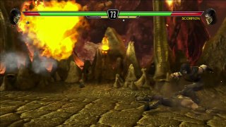 СКОРПИОН ПРОТИВ ВСЕХ - Mortal Kombat VS DC Universe - Scorpion arcade ladder (All Fatality)