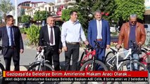 Gazipaşa'da Belediye Birim Amirlerine Makam Aracı Olarak Bisiklet Dağıtıldı