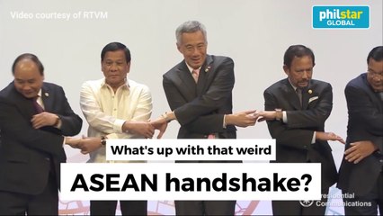 What's up with that weird ASEAN handshake?