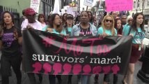Une manifestation contre les violences sexuelles sur Hollywood Boulevard
