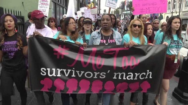 Une manifestation contre les violences sexuelles sur Hollywood Boulevard