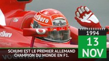 Il y a 23 ans - Michael Schumacher remportait son premier titre