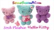 DIY Sock Plushie Hello Kitty/Kawaii Kitty/Stuffed Animal - How to