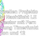 Ozeanwellen Projektor Baby Nachtlicht LED Projector mit Fernbedienung Timerfunktion und