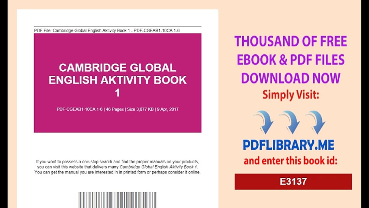 Cambridge Global English Aktivity Book 1