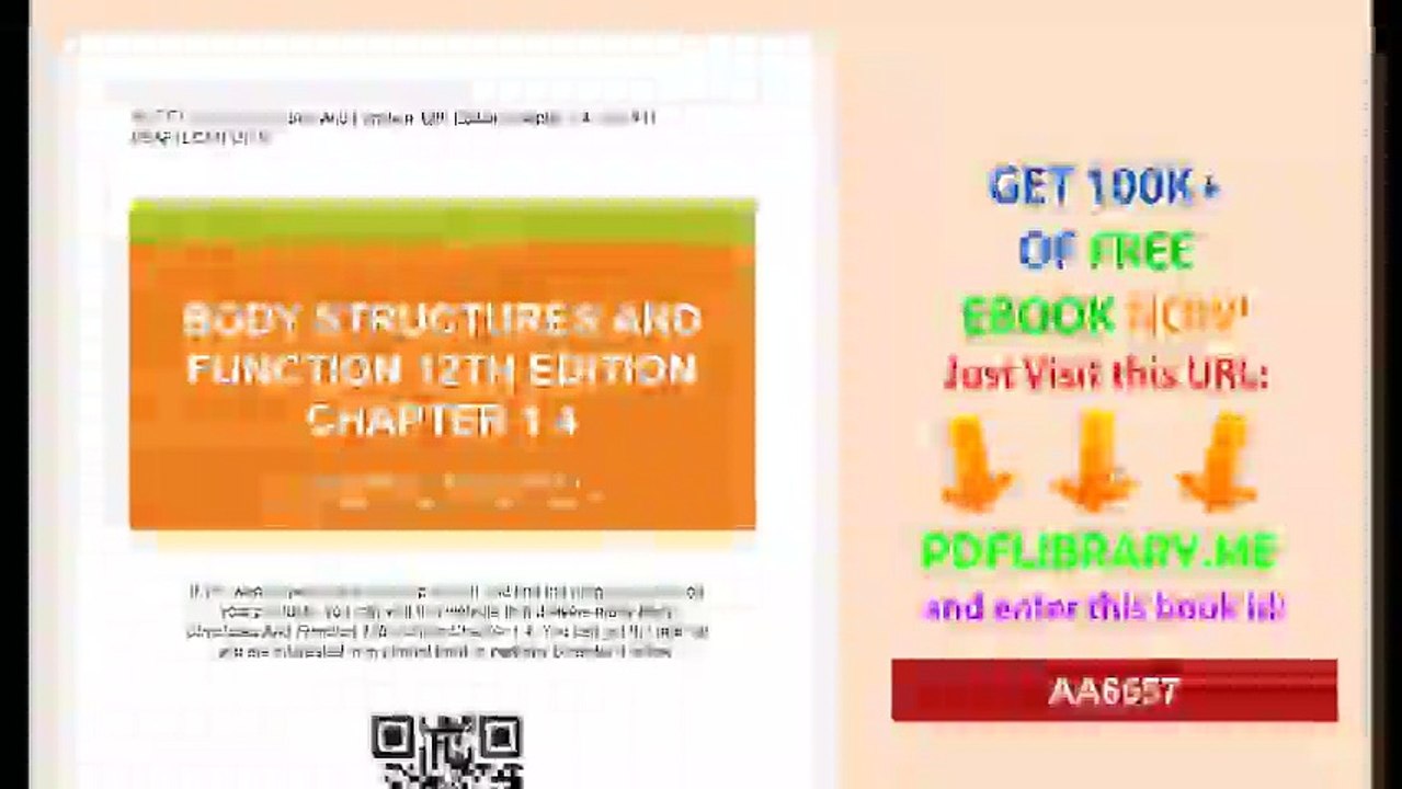 Body Structures And Function 12th Edition Chapter 1-4