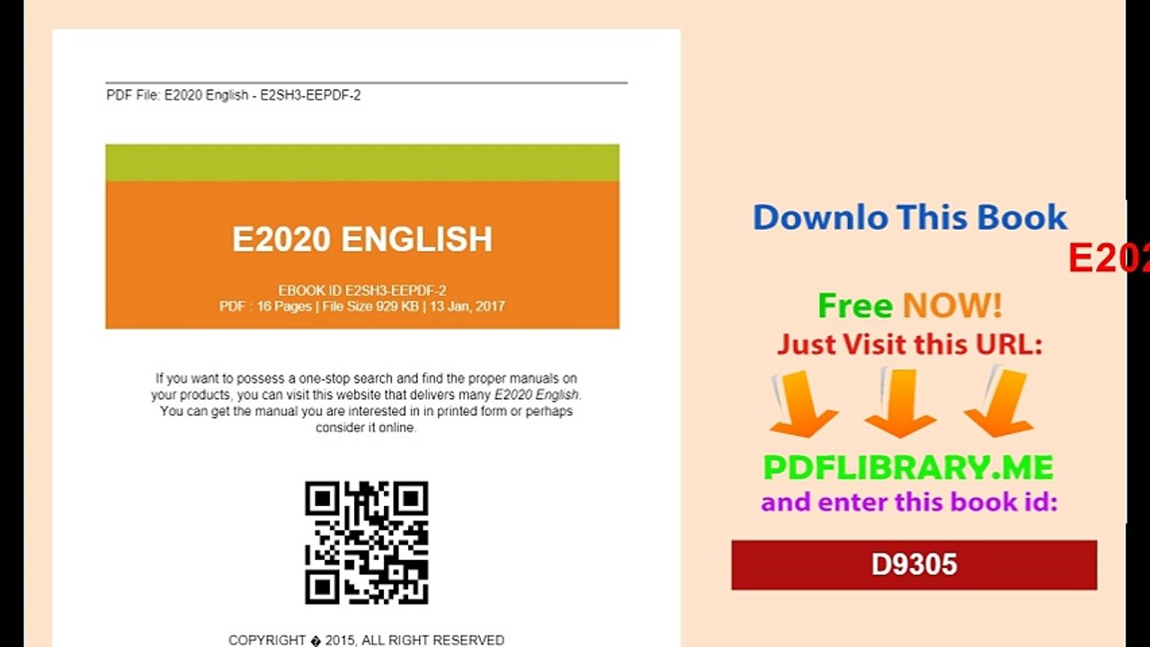 E2020 English