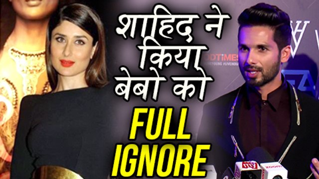 Shahid Kapoor TOTALLY AVOIDS Kareena Kapoor In Jab We Met 10 Years Celebration Speech