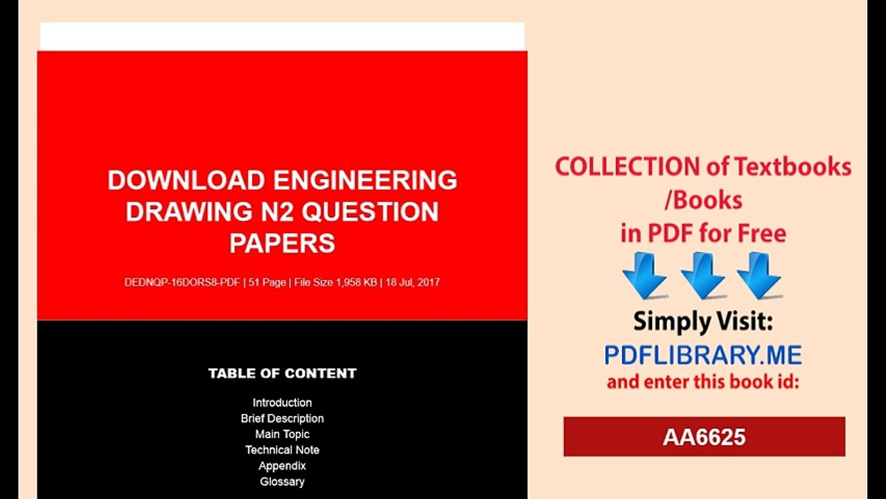 Download Engineering Drawing N2 Question Papers