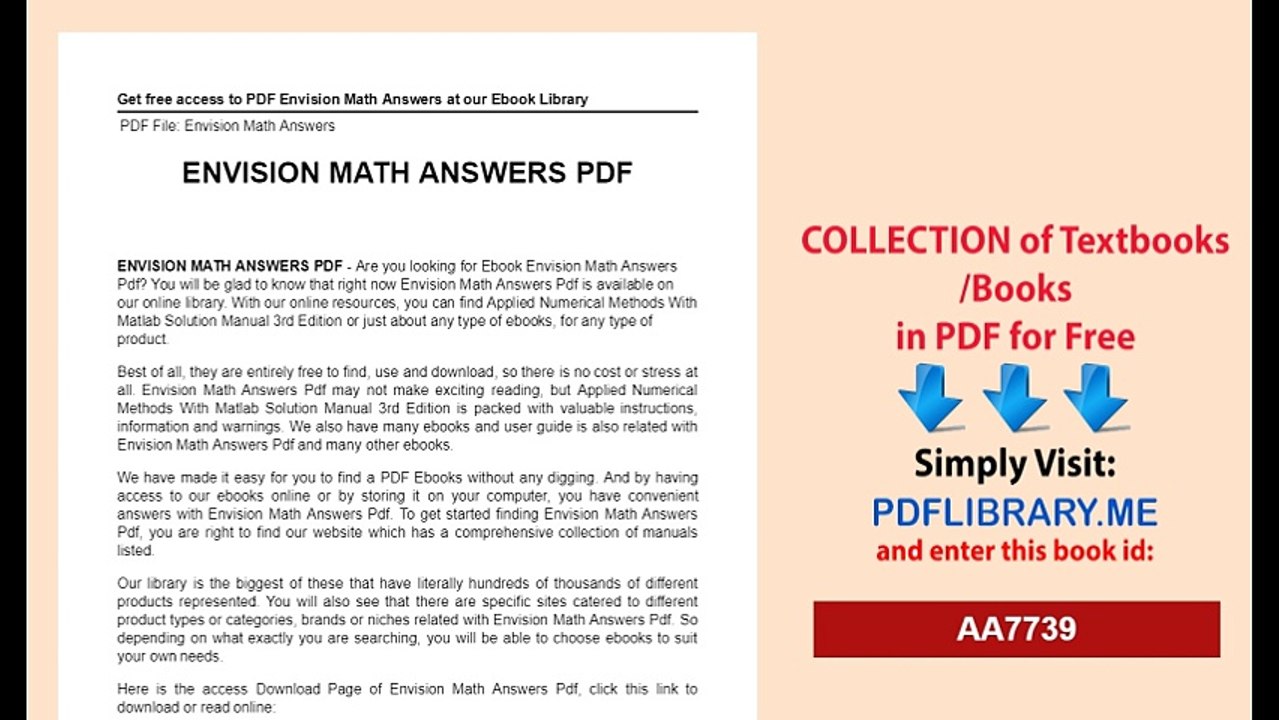 Envision Math Answers
