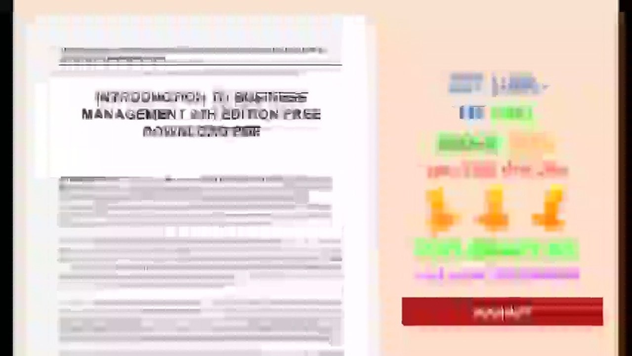 Introduction To Business Management 8th Edition Free Download