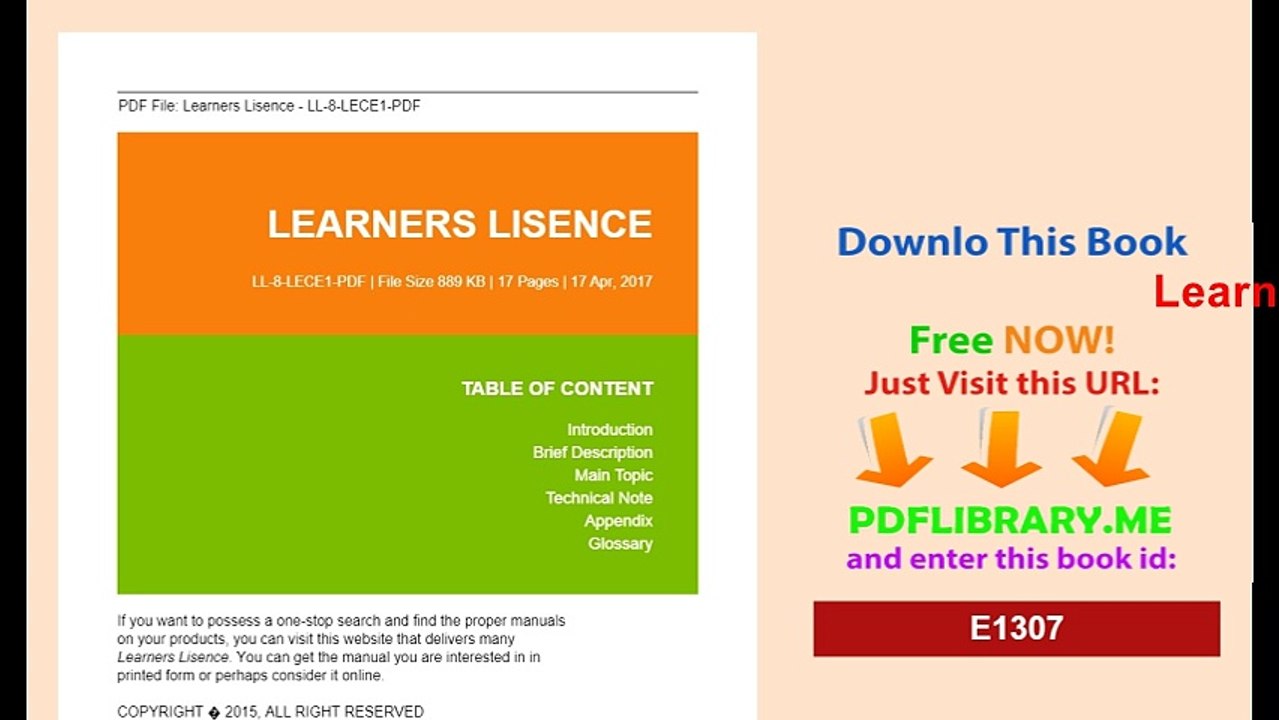 Learners Lisence