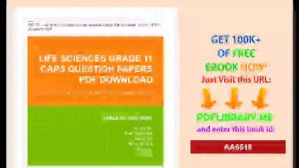 Life Sciences Grade 11 Caps Question Papers Pdf Download