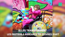Elles transforment les fauteuils roulants en véritables œuvres d'art