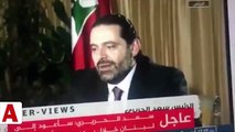Hariri'nin canlı yayın açıklamasında arka planda duran kişiye bakması akıllarda soru işareti bıraktı