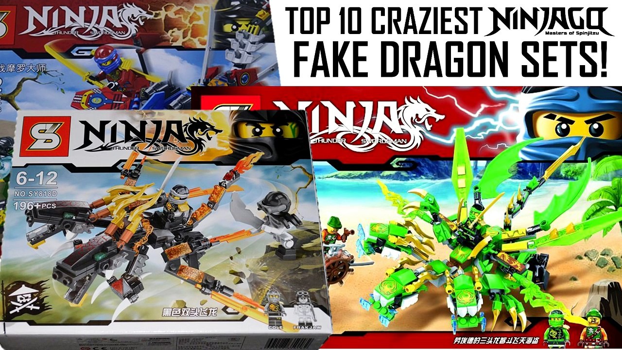 TOP 10 CRAZIEST LEGO NINJAGO FAKE DRAGON SETS!