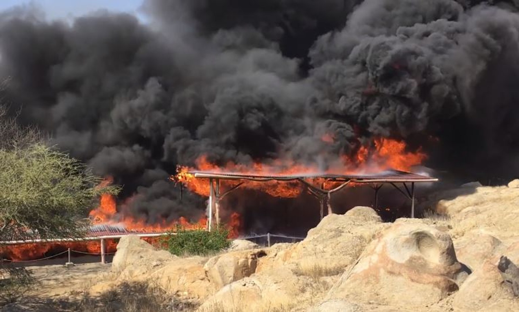 ⁣Ancient Peruvian Temple Site Destroyed by Fire