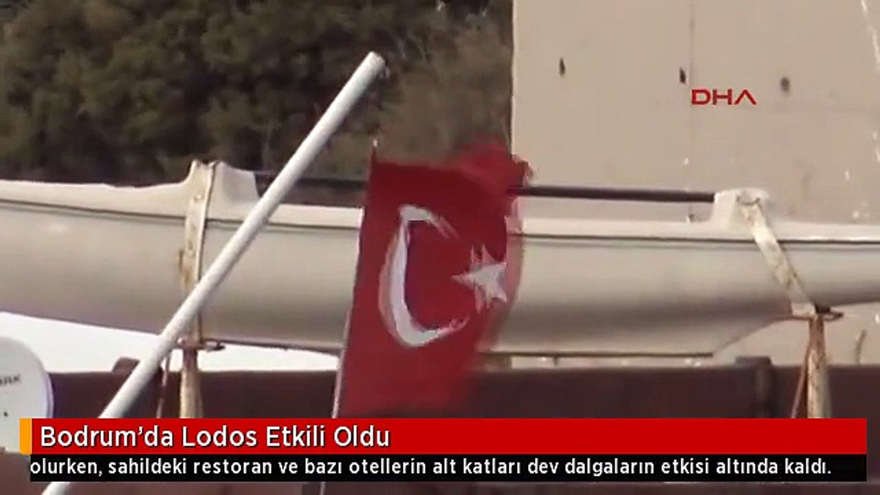 Bodrum'da Lodos Etkili Oldu
