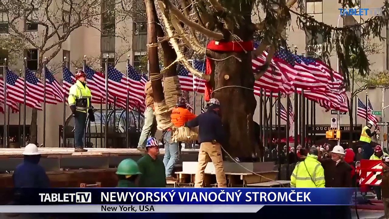 NEW YORK: Pred Rockefellerovým centrom osadili vianočný stromček