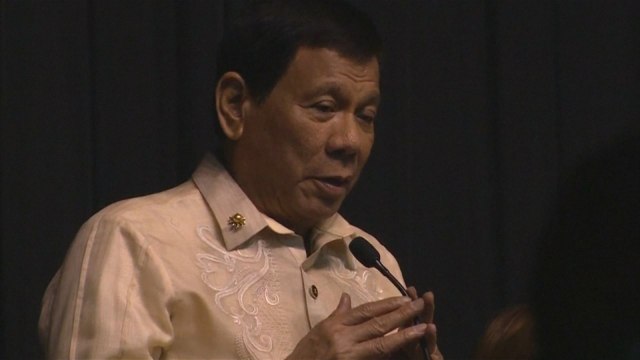 Philippines President Duterte sings love song at Trump's request