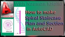 How to Make Spiral Staircase Plan and Section in AutoCAD