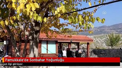 Pamukkale'de Sonbahar Yoğunluğu