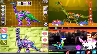 Long Neck Dino Robots + Brachiosaurus Vs. Bosses | Eftsei Gaming