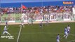 Goalkeeper clears the ball after dribbling two field players in the tunisian 3rd division