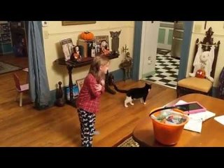 Cutest Girl in the World Adopts Beloved Cat