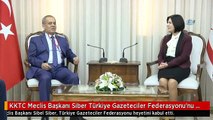KKTC Meclis Başkanı Siber Türkiye Gazeteciler Federasyonu'nu Kabul Etti