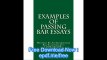Examples Of Passing Bar Essays Written By An Experienced Bar Exam Expert!!! LOOK INSIDE!!