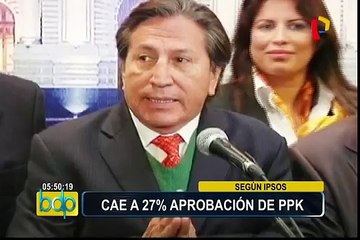 PPK: aprobación del presidente volvió a caer, según Ipsos Perú