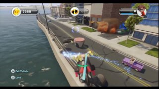 Disney Infinity Wii U - Walkthrough Part 15 The Incredibles Helicopter is Awesome!