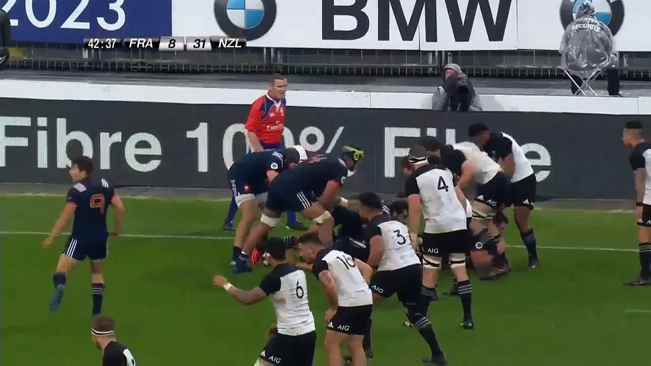 XV de France - L'action de Kevin Gourdon à la 43ème minute