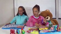 GIANT RICE KRISPIES Gummy Candy GROSS Spicy Candy Review with Sophia & Sarah Surprise TOYS